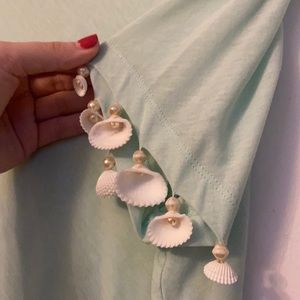 Sonia rykiel shells shirt in mint green